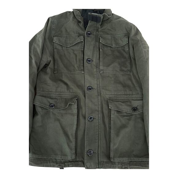 G-STAR Raw Falco Field Jacket Canvas Zip Up Military Style Men's Sz XXL Green - Picture 4 of 13